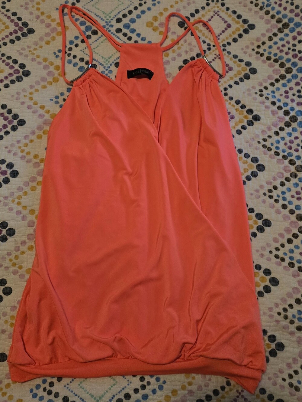 Eclipse neon coral/pink camisole top